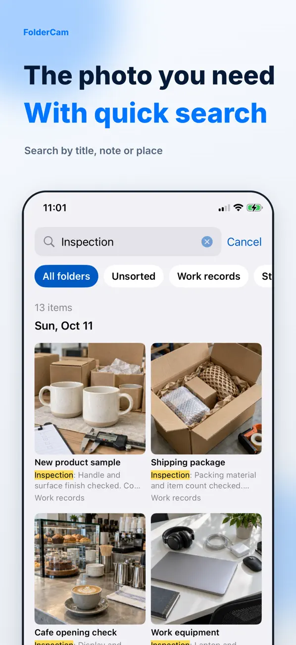 FolderCam - Fotocamera da lavoro: anteprima ufficiale App Store 3