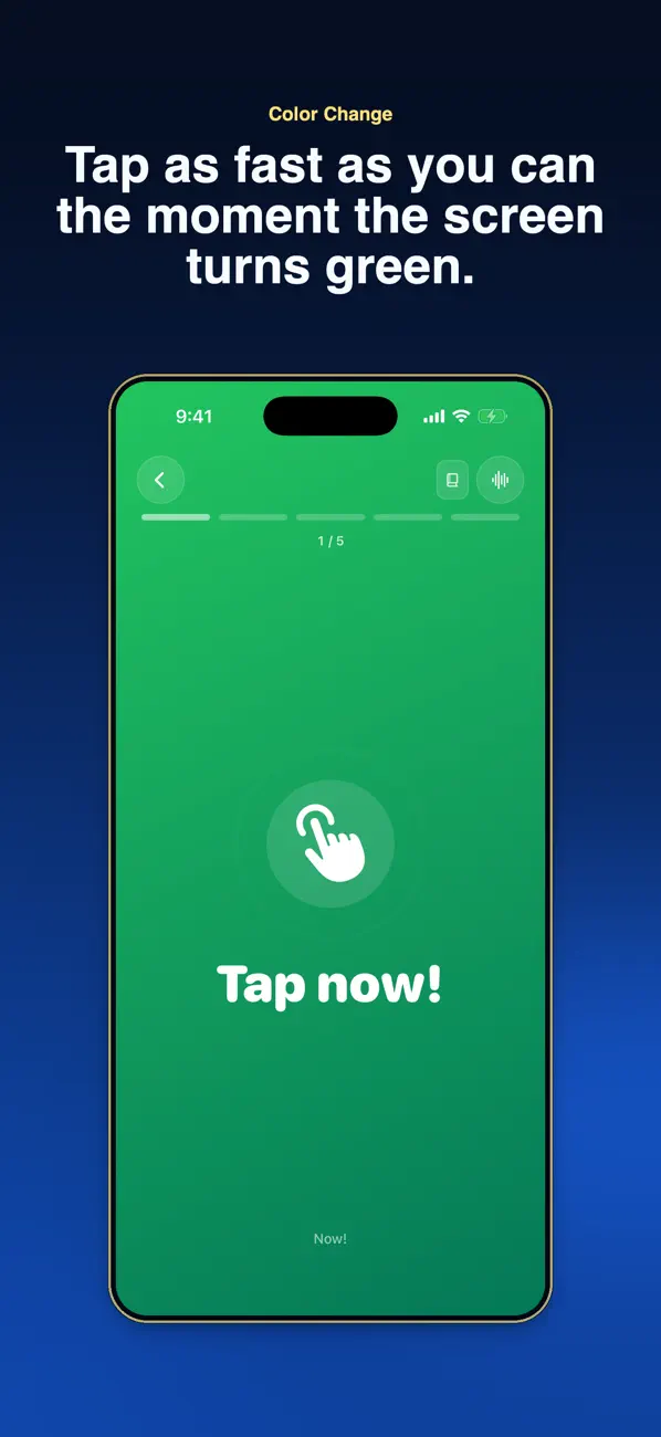 ReactionTraining: prova de reflex: vista prèvia oficial de App Store 2