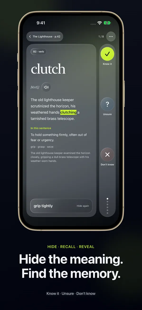 ScanWords: Vocabulari del llibre: vista prèvia oficial de App Store 2